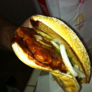 Mc rib. 1st one I ever had... Not bad