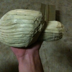 What I've worked on for 5 hours the past two days. Carved it out of a 