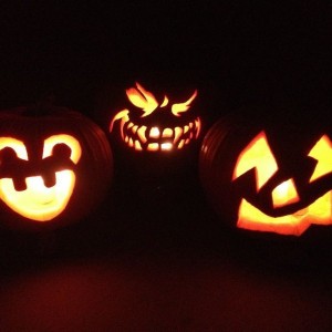 Me and the wife finally did our pumpkins lol the night before!