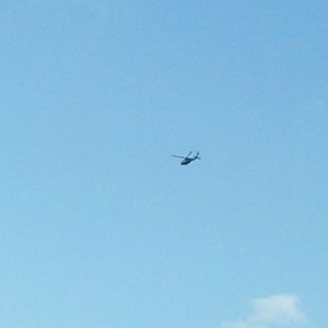 Either the swat chopper or military...it was all flat black