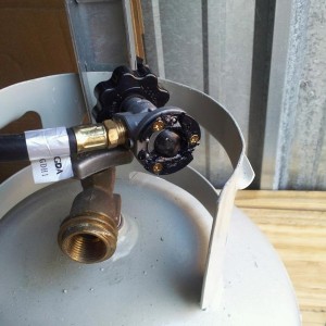 Someone left the propane tank on all weekend and the regulator for the heat
