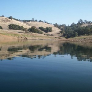Lake Pardee with lenie