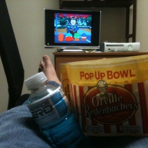 fuck yeahhhhh, south park, powerade and popcorn