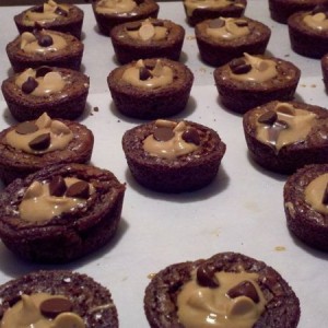 Peanut butter cup brownies!!! Nom nom nom