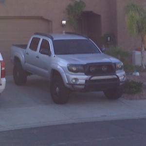 Tacoma with a tacomaworld sticker near Val Vista and Hunt Hwy. "When P