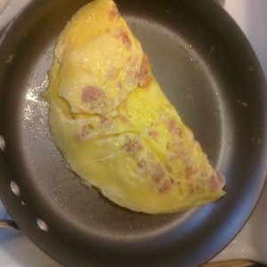 5 egg ham and cheese omelet :)