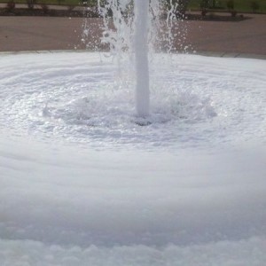 This is the fountain in the middle of campus. Somebody beat me to it haha