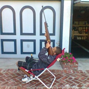 Shooting a birds