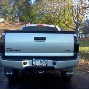 blacked out tail lights