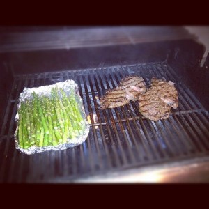 Doing work on the grill!