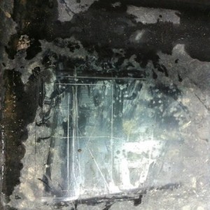 Crude Markings for the hole.