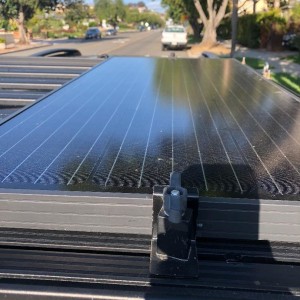 Solar Panel Rear View W:Yakima Nut