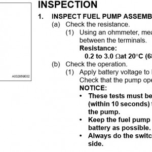 Fuel Pump Test