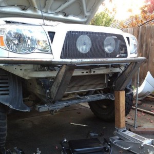 Test fitting the main hoop