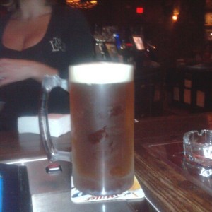 Samuel Adams, and those boobs are huge in real life LOL