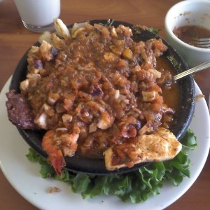 Molcajete seafood mix