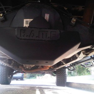 B.A.M.F. Rear Diff Skid Plate