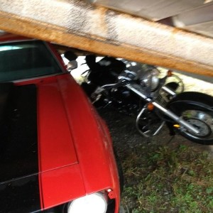 Tornado hit my ems station. My bike fell victim. At least I have full cover