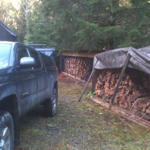 FAT Digging into the firewood stash