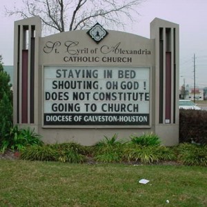 Church sign