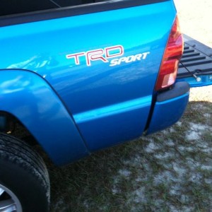 06 Speedway Blue Stock Decal