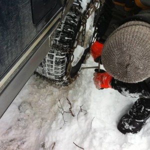 Puttin on the chains!