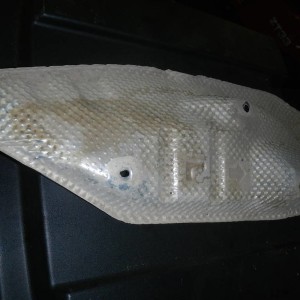 Heat Shield; driver side 2nd cat
