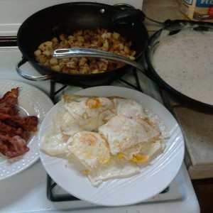 Start out thanksgiving with a big redneck breakfast