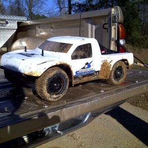 Time fer a wash after a hard day of wheeling...