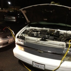After falling asleep in my buddys car while they shopped they battery died