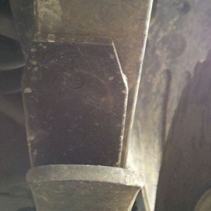 Can I just beat this back into place with a hammer? It has moved about 1/2 