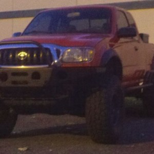Parked outside the relentless shop at dusk