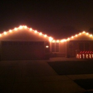 Finally done with the lights. Had a late start!