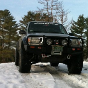 VT Tacoma in the snow