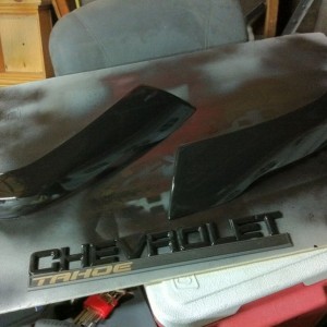 Done painting.. Decided to paint the other rides emblem while I was at it..