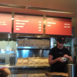Hottie working at chipotle