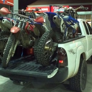 4 bikes in the back