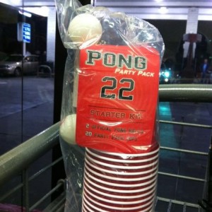 Right next to the Coors display