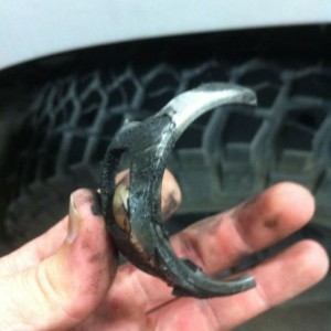 Just found this sticking out of my tire, thank god for the huge lugs on KM2