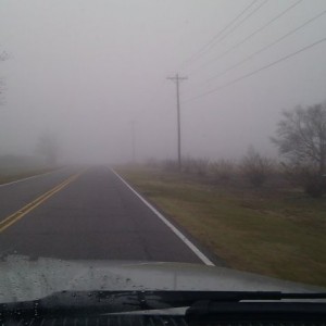 Foggy. Visibility 1/4 mile, Chem test failed.
