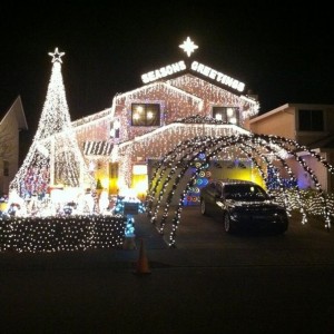 And some of the lights flash to the beat of music on there radio station.