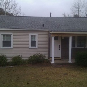 The house is coming along nicely.