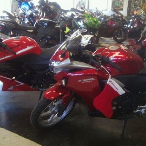 Ninja250 vs CBR250. One day soon I'll be able to throw a leg over one 
