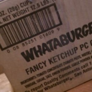 Someone is getting a box of ketchup for their gift. Time to mail it off to 