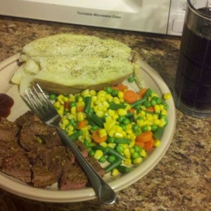 Dinner is served. Yeee