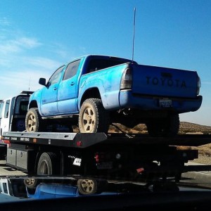 Greg's truck in route