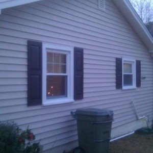 Right side as viewing from the road.