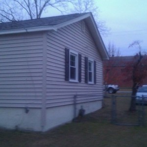 The left side if viewed from the road.