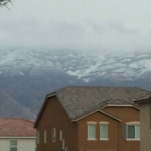 Vegas snow! Here now, gone in an hour.