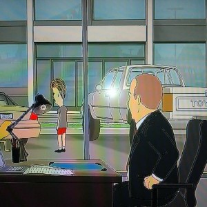 Check it out my truck is on beavis and butt-head lmao